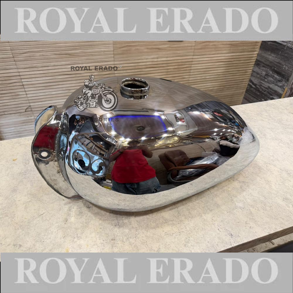 Royal Enfield Chrome Tank 14 Litres For  Vintage G2 1962 Old Model Bullet 350 Classic Electra Standard