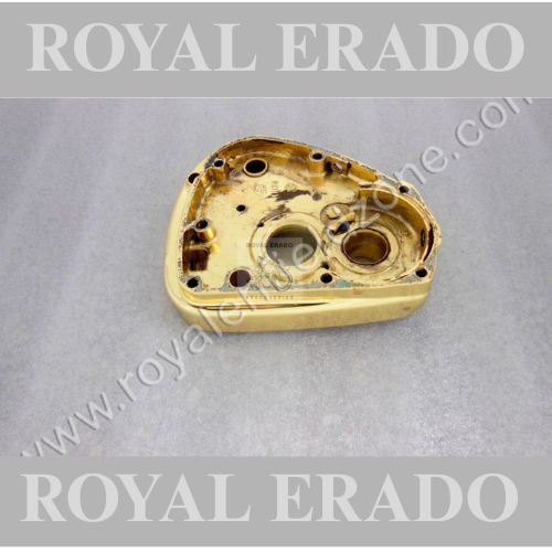 Royal enfield old model vintage g2 1962 old model bullet 350 engine gear box cover golden coated brass coated for standard and electra before 2010 model for cast iron engine ci engine