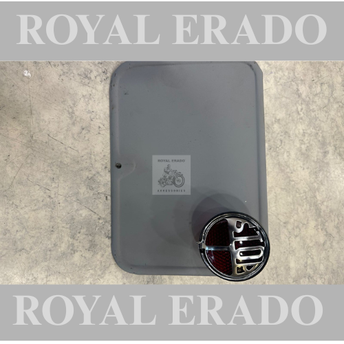 Royal enfield classic electra standard vintage g2 old model bullet 350 rear stop number plate with stand