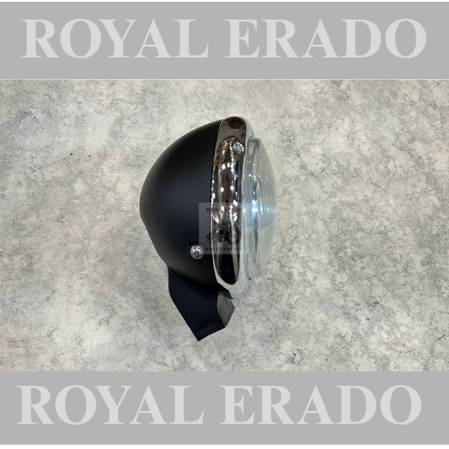Royal enfield bobber chopper thunderbird avenger front head light in metal  small