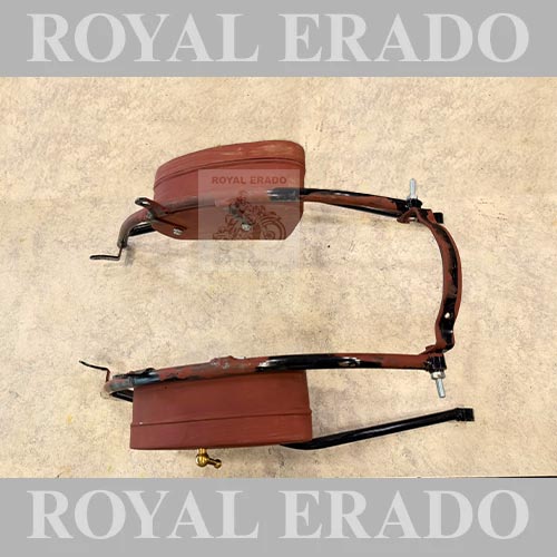 Vintage G2-Style Rear Stay With Toolbox  For Royal Enfield Classic Electra Standard Bullet 350