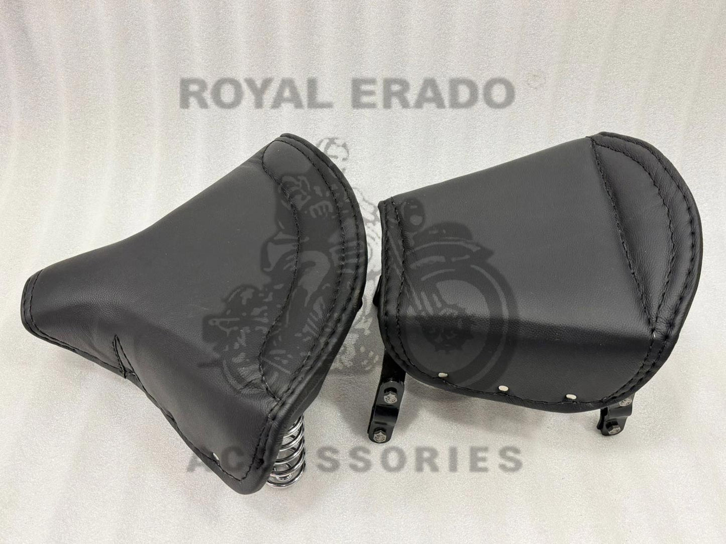Royal Enfield / Bsa Vintage G2 1962 Old Model Bullet 350 Front & Rear Seat With Leather Cover And Spring For Standard & Electra (Arjun Reddy / Kabir Singh Seat)