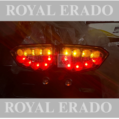 Royal enfield g2 1962 old model vintage bullet 350 classic Electra standard  thunderbird bobber harley style tail light with stand and jnbuilt indicators