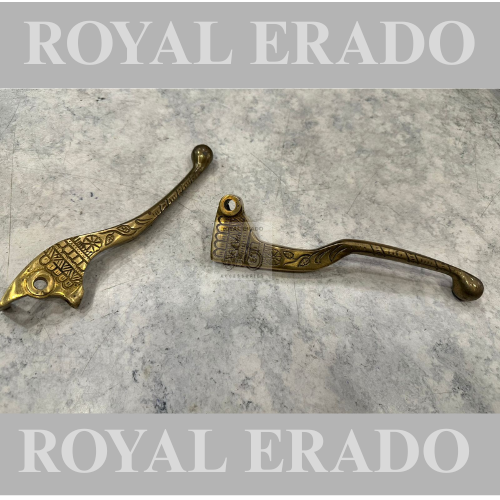 Royal enfield old model lever in brass with engraving antique design for standard vintage g2 1962 bullet 350