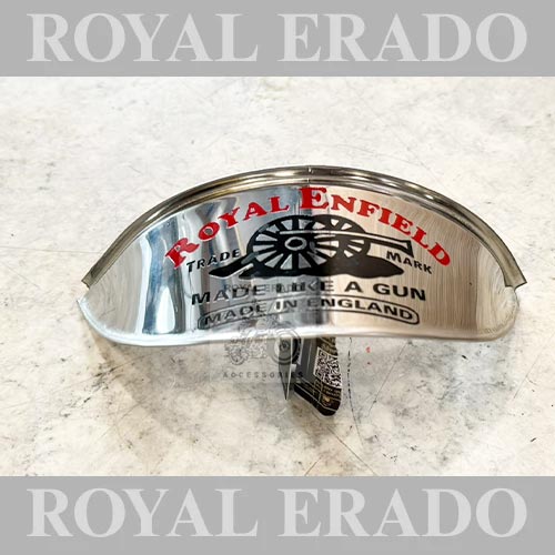 Head Light Cap Shade In Chrome With Made Like A Gun Logo For Classic Electra , Standard , Vintage G2 1962 Old Model Bullet 350