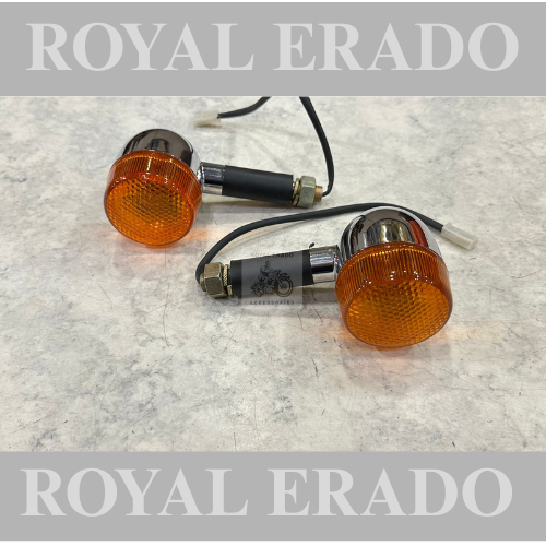 Royal enfield classic electra standard thunderbird chrome indicator for bobber chopper Harley Davidson design