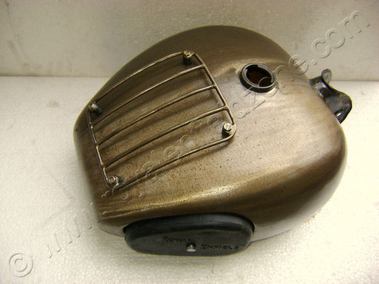 18 TO 20 LITRES RAW TANK FOR ROYAL ENFIELD WITH TANK GRILL & RUBBER KNEE PADS
