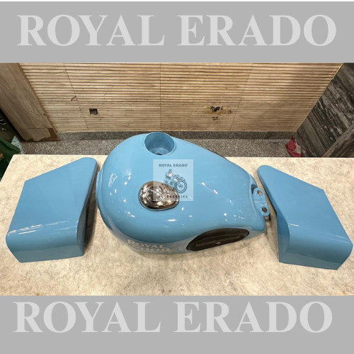 Royal Enfield vintage g2 1962 old model bullet  classic electra standard thunderbird bobber style tank with speedometer and knee pads