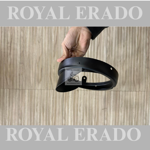 Royal enfield reborn classic & battalion head light ring black with shade peak cap