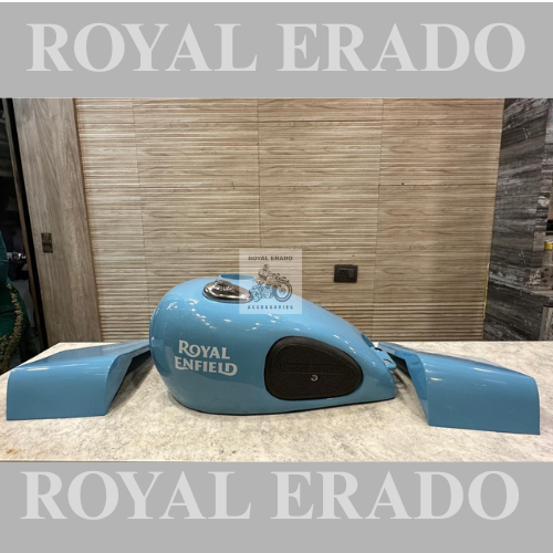 Royal Enfield vintage g2 1962 old model bullet  classic electra standard thunderbird bobber style tank with speedometer and knee pads