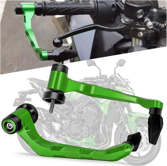 Motorbike Handguards For KAWASAKI Z900 For Z900RS 2017 2018 2019 2020 2021 2022 Motorcycle lever guard Handlebar Hand Guards Levers Protector Bar Ends Hand Guards Protectors (Color : green)