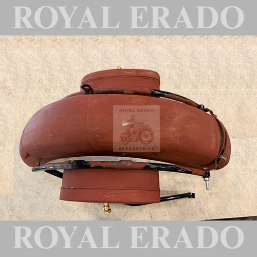 Vintage 1962 g2 old model bullet 350 style indori G2 rear mudguard with rear stay toolbox for classic electra standard
