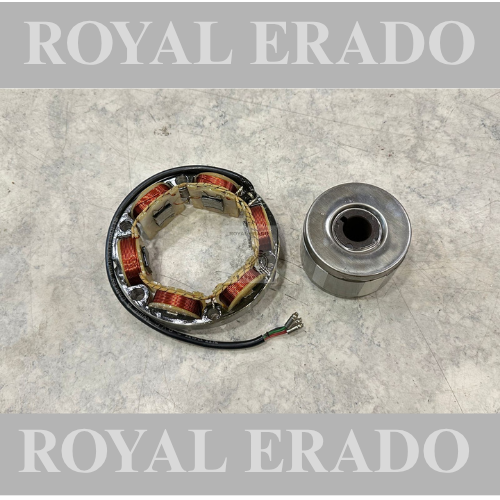 Royal enfield 3 wire stator and magnet set for 6 volt bikes g2 1962 old model bullet 350 standard