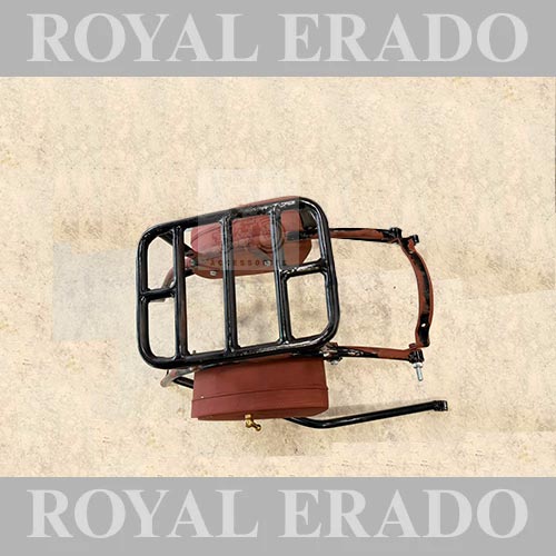 Vintage G2-Style Rear Stay With Toolbox  For Royal Enfield Classic Electra Standard Bullet 350