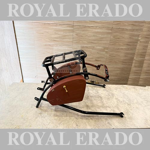 Vintage G2-Style Rear Stay With Toolbox  For Royal Enfield Classic Electra Standard Bullet 350