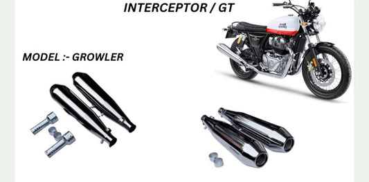 Grower Performance exhaust Stainless steel silencer with DB killer D.B killer in chrome for Interceptor /GT