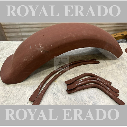 Royal enfield classic electra standard thunderbird bobber style mudguard front and rear with stays Patti tan for rear type upto 150 number