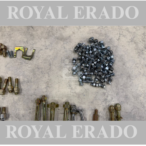 Royal Enfield old model Standard Electra cast iron engine nut bolt kit for vintage G2 1962 old model bullet 350 cast-iron engine, ci engine,