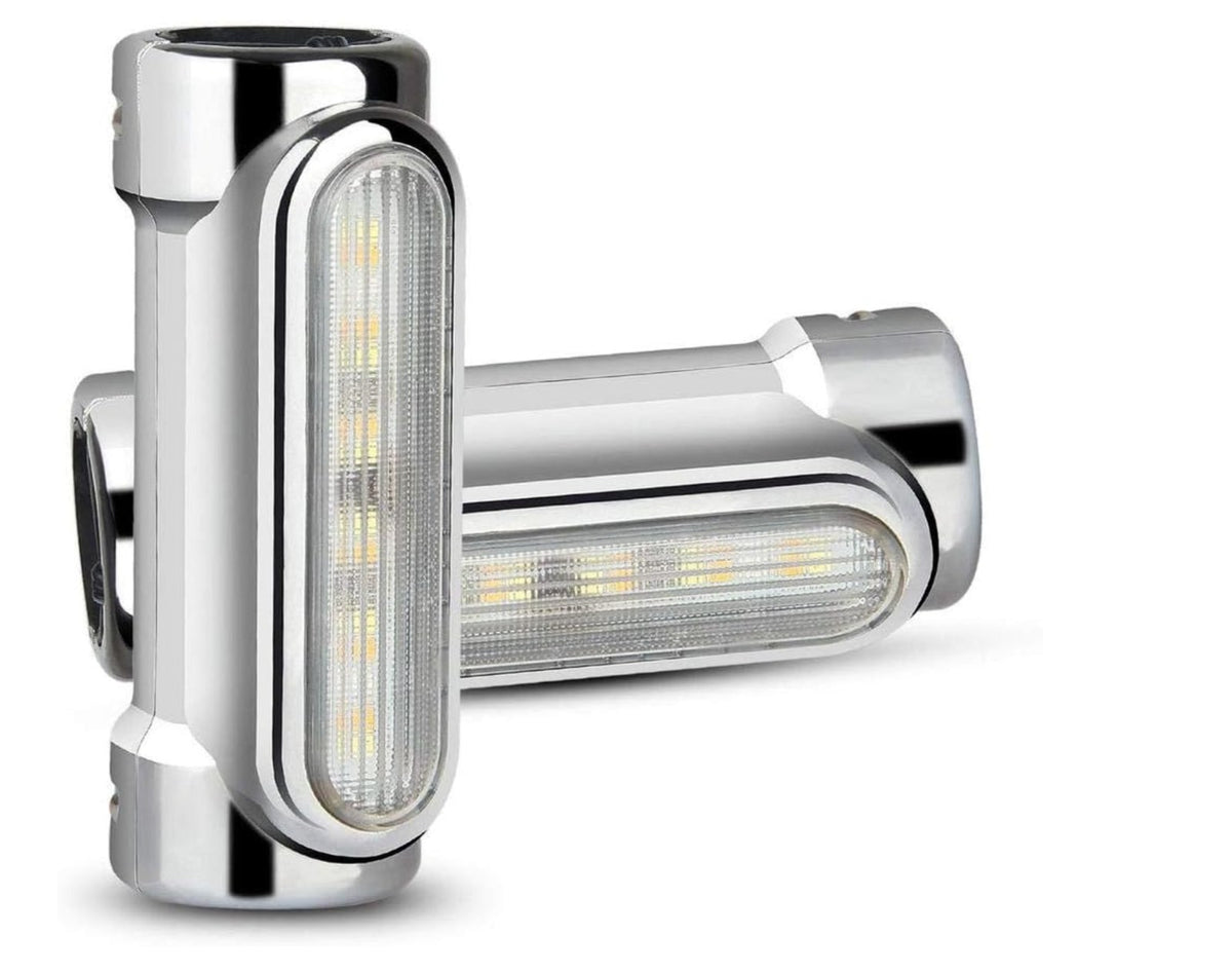 Leg Guard/Crash Guard Turn Signal Indicator Light Universal For Harley-davidson Royal Enfield Super Meteor 650 ( Compatible With Rear Leg Guard Also )