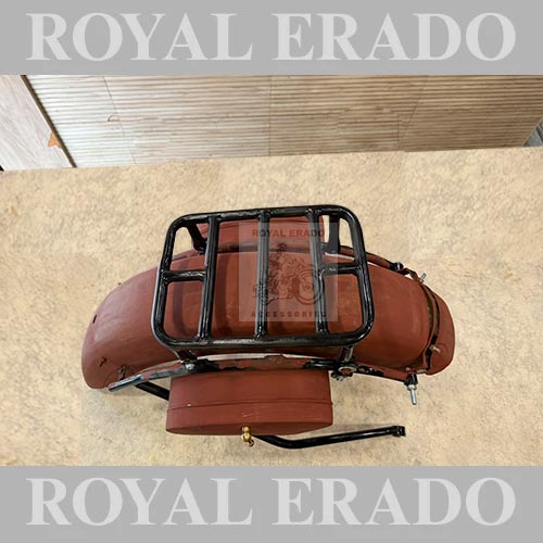 Vintage 1962 g2 Old Model Bullet 350 Style Indori G2 Rear Mudguard With Rear Stay Toolbox And Rear Carrier For Classic Electra Standard