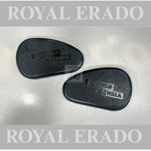 Royal Enfield vintage G2 1962 old model bullet 350 vintage g2 1962 old model bullet 350 cast iron engine ci engine knee pad with bolt with Enfield India written.