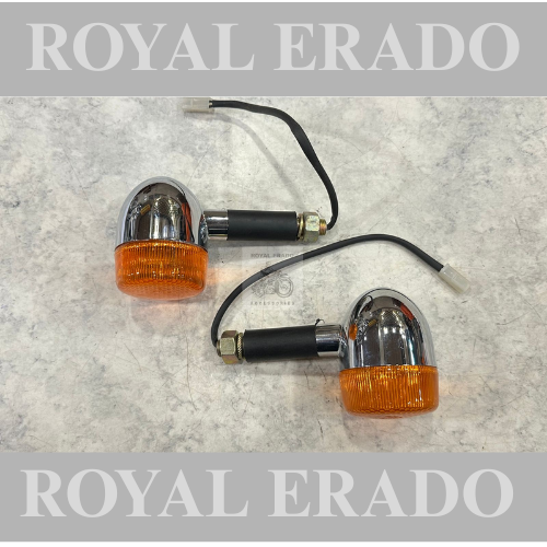 Royal enfield classic electra standard thunderbird chrome indicator for bobber chopper Harley Davidson design