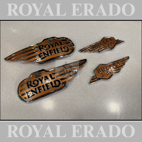 Royal enfield standard battalion tank and tool box monogram copper colour  fit to vintage g2 1962 old model bullet 350 rebron classic electra hunter 350 super meteor 650 meteor 350