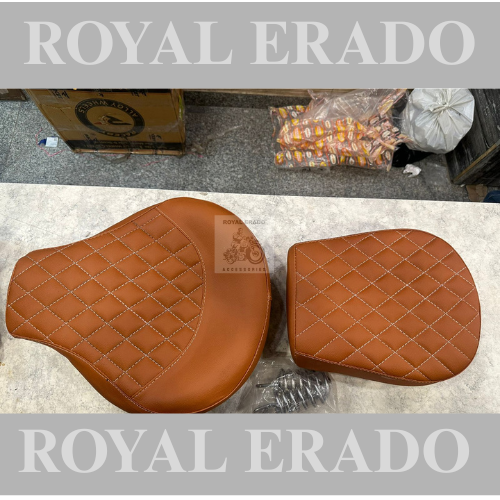 Royal Enfield Classic (BS3, BS4) Electra standard vintage g2 1962 old model bullet 350 comfortable tan seat with spring.