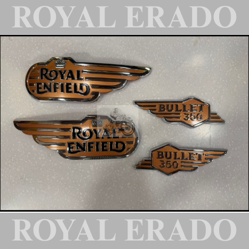 Royal enfield standard battalion tank and tool box monogram copper colour  fit to vintage g2 1962 old model bullet 350 rebron classic electra hunter 350 super meteor 650 meteor 350