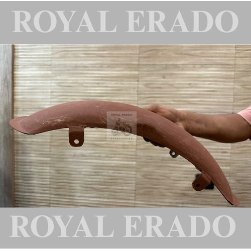 Royal enfield classic electra standard thunderbird bobber style mudguard front and rear with stays Patti tan for rear type upto 150 number