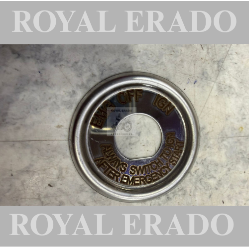 Royal Enfield vintage g2 1962 old model bullet 350 cast iron engine ci engine standard cast iron engine ignition switch plate in stainless steel for toolbox-mounted ignition switch.