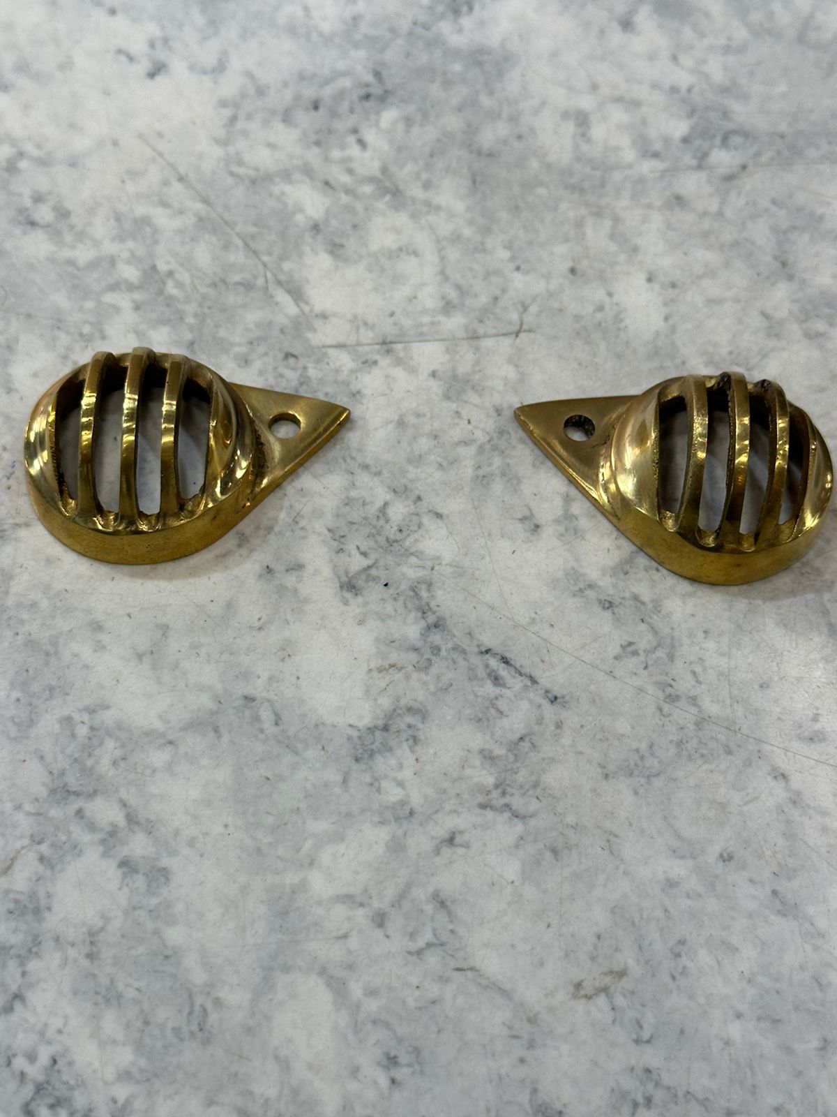 Royal enfield classic old , electra and standard brass parking light pilot lamp cover grill in brass