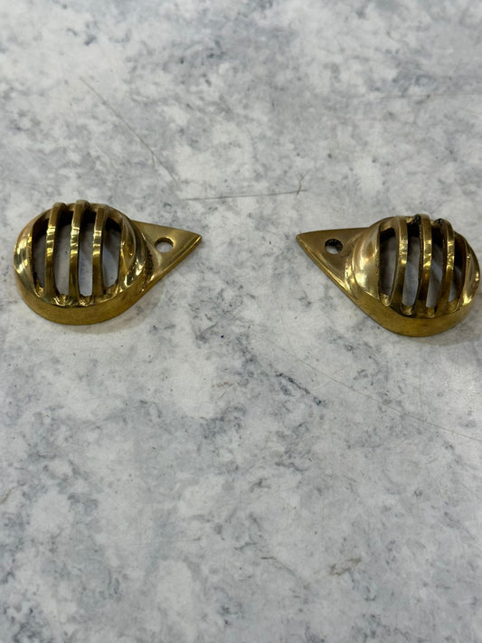 Royal enfield classic old , electra and standard brass parking light pilot lamp cover grill in brass