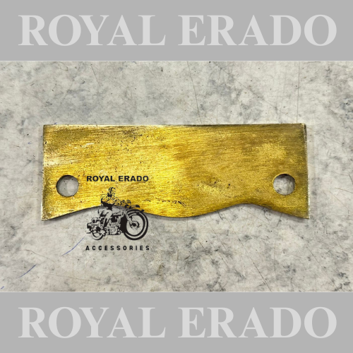 Royal Endfield old model vintage style number plate crown plate with Royal Enfield written and gun logo for Electra Standard g2 1962.