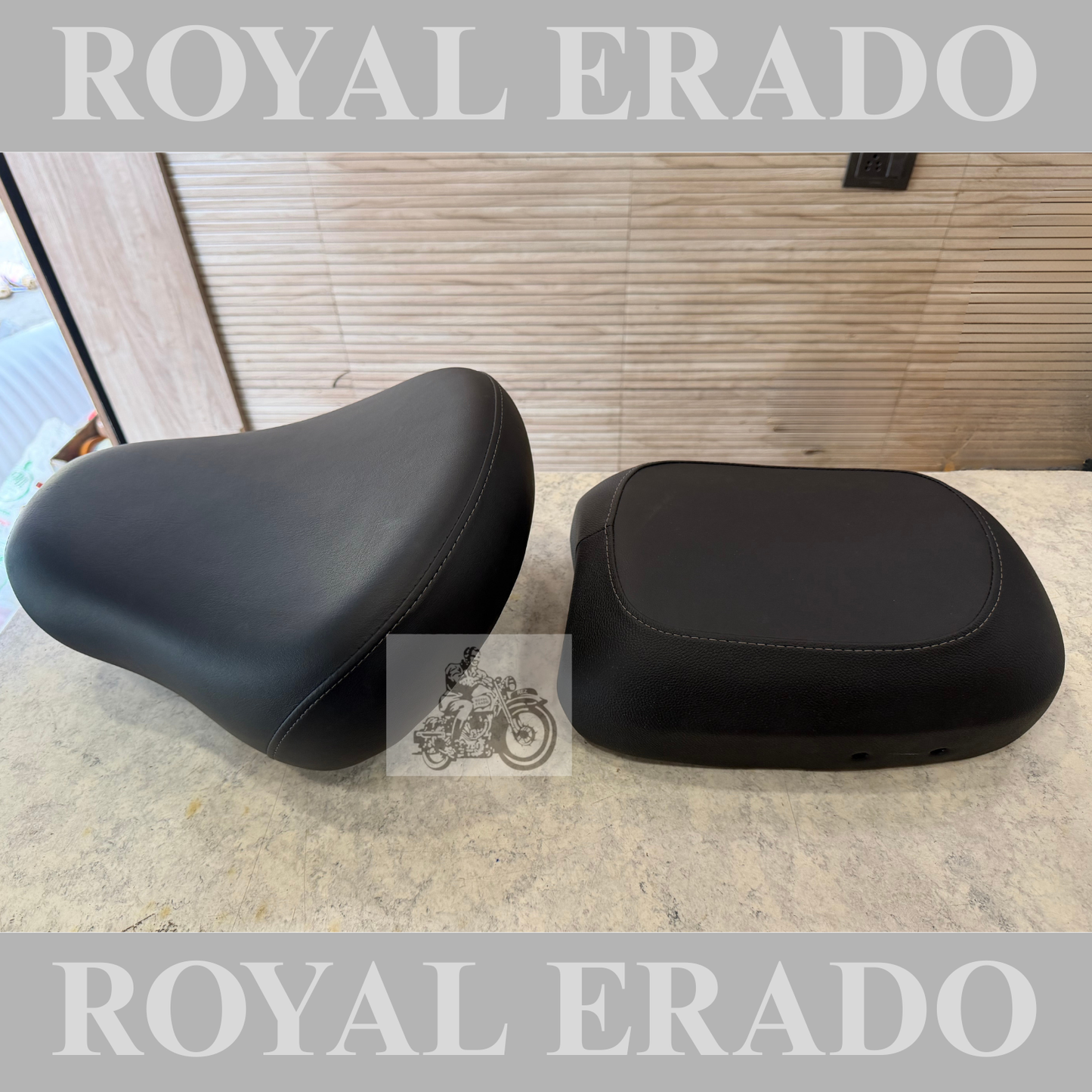 Royal Enfield Reborn style seat, direct fit for the new standard battalion J series bike.