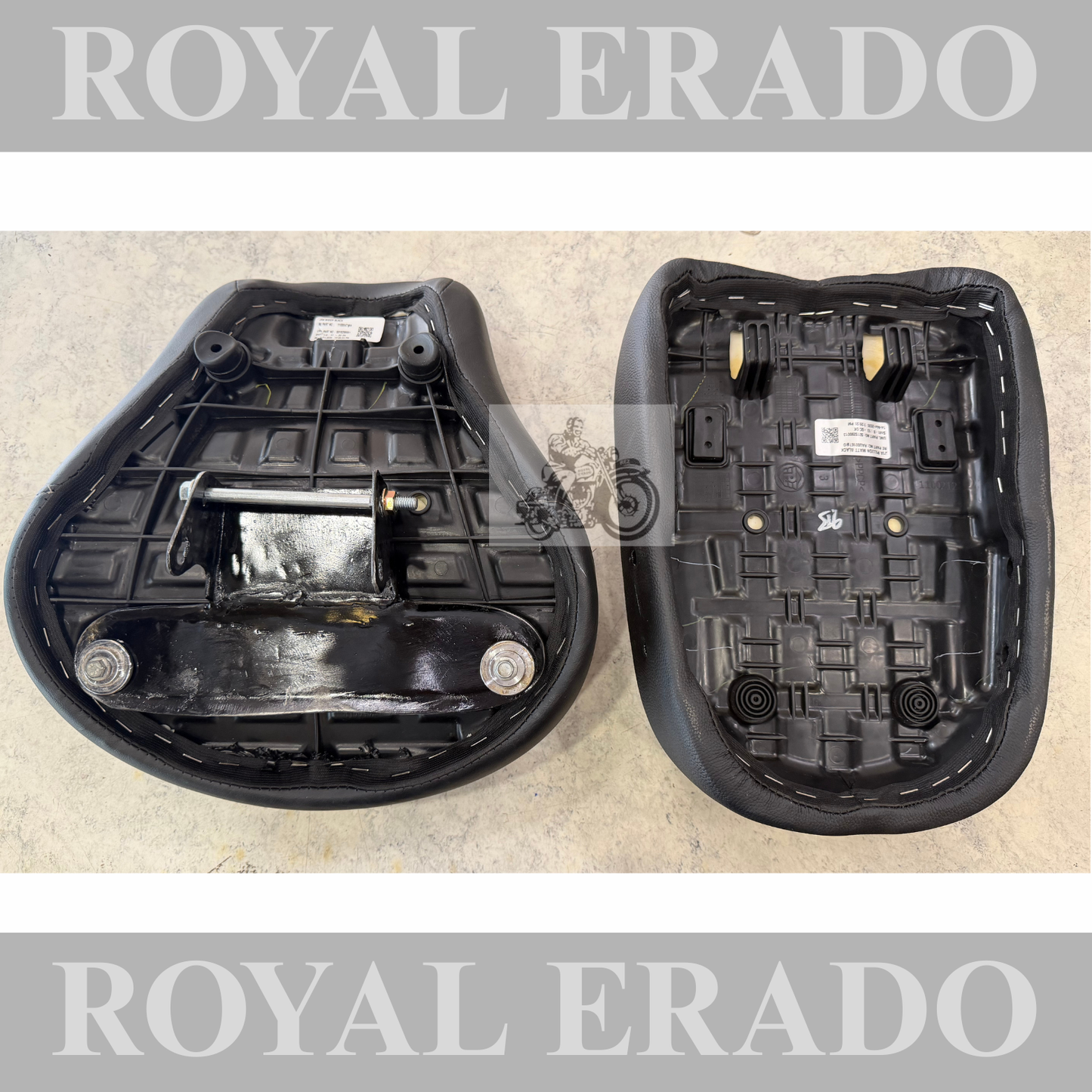 Royal Enfield Reborn style seat, direct fit for the new standard battalion J series bike.
