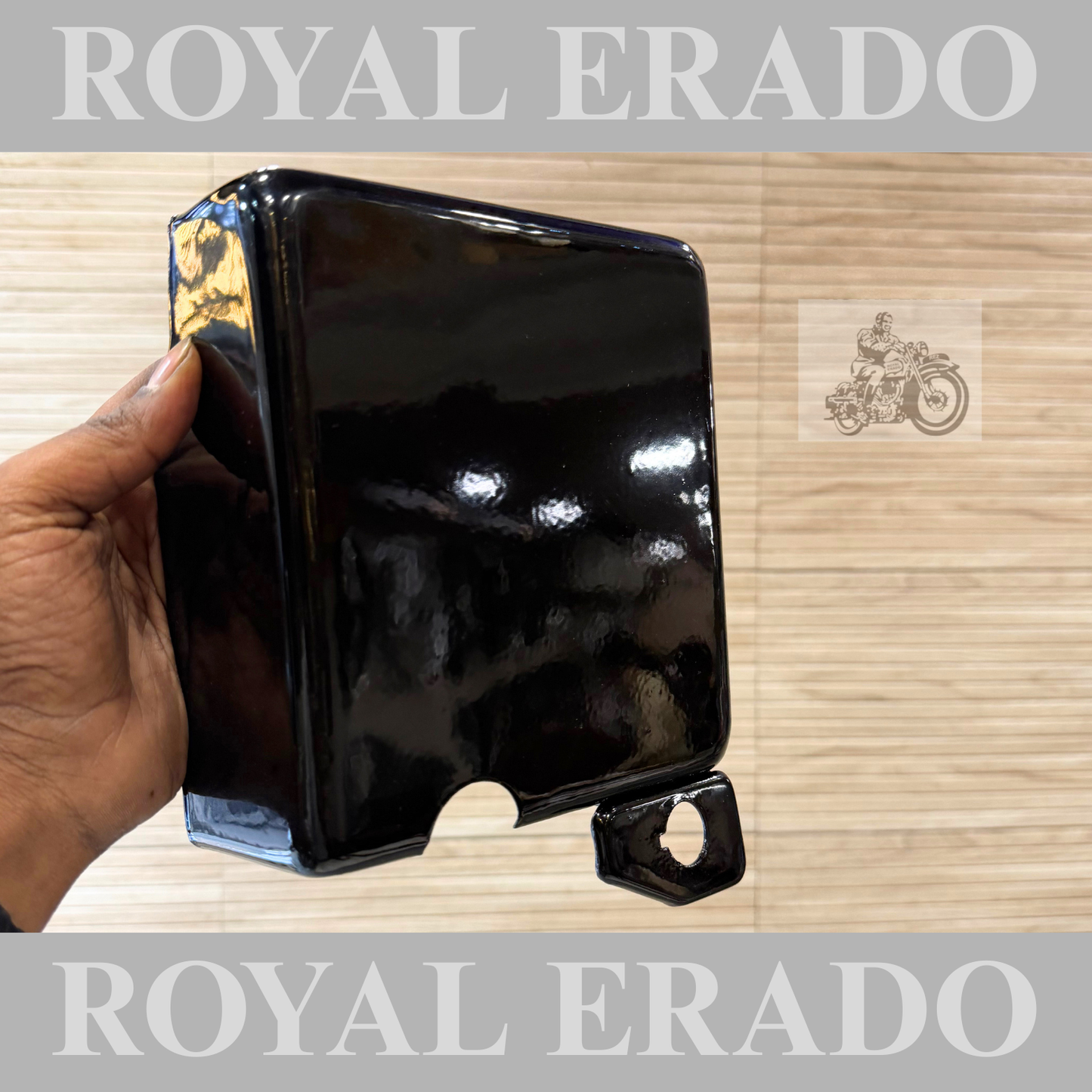 Royal Enfield BS-3 BS-4 Classic Electra Standard Battery cover in black UCE engine