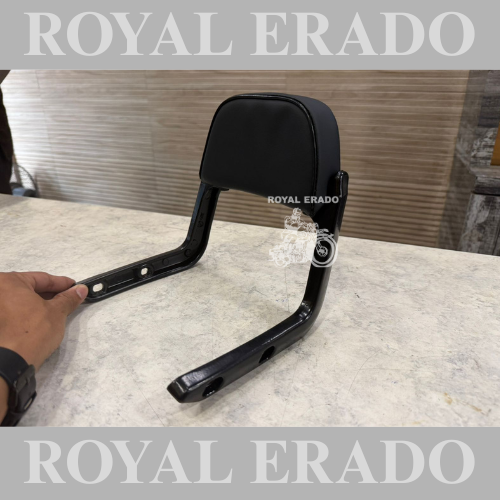 Universal backrest for Royal Enfield Reborn Classic Battalion, New Standard Classic Electra, and vintage G2 1962 old model bullet 350cc.