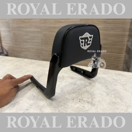 Universal backrest for Royal Enfield Reborn Classic Battalion, New Standard Classic Electra, and vintage G2 1962 old model bullet 350cc.