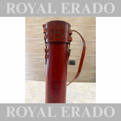 Brass Vintage Antique bottle holder in brown with the Royal Enfield UK East India Company with crown logo