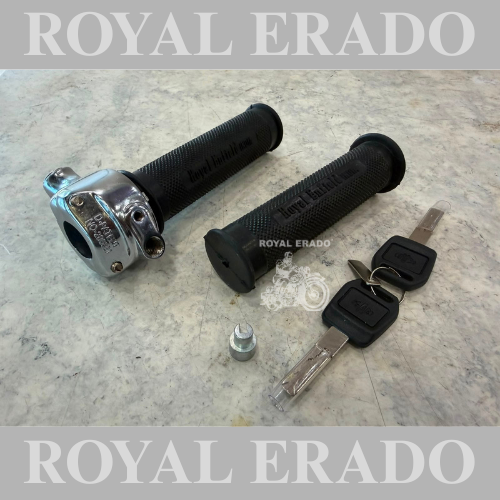 Vintage G2 1962 old model Bullet 350 Royal Enfield India grip lock type grip