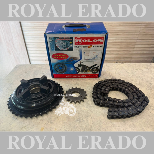 Royal Enfield chain kit rollen company for the Classic Electra standard, the Reborn Classic battalion standard, and vintage G2 1962 old-model bullet 350