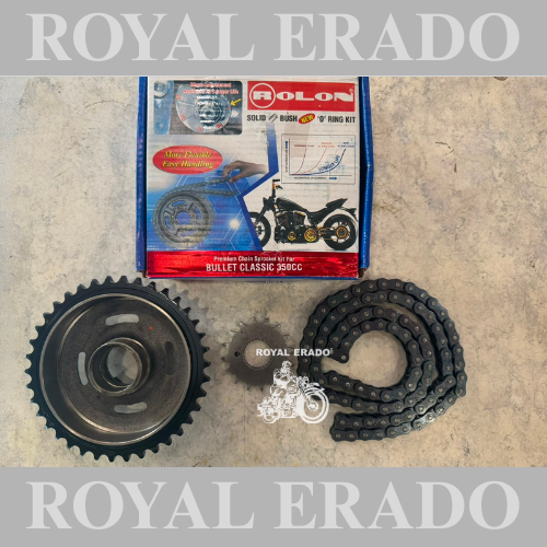 Royal Enfield chain kit rollen company for the Classic Electra standard, the Reborn Classic battalion standard, and vintage G2 1962 old-model bullet 350