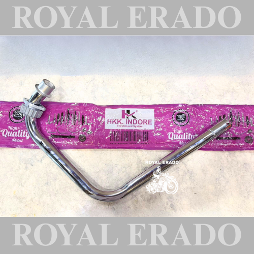 HK Company L-type bend pipe free low chrome for Royal Enfield Classic Electra Standard BS-3, BS-4