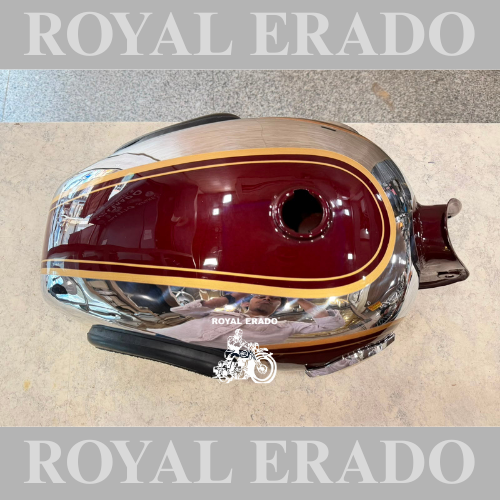 Vintage G2 1962 old model Bullet 350 Standard Electra Classic chrome Maharoon tank before 2012 model with knee pads