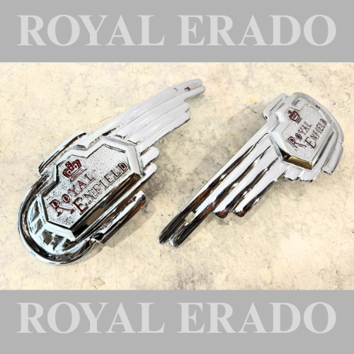 Tank Monogram heavy Chrome For Royal Enfield for vintage G2 1962 old model Bullet 350 Standard cast iron engine.