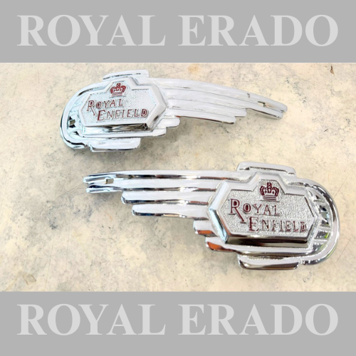 Tank Monogram heavy Chrome For Royal Enfield for vintage G2 1962 old model Bullet 350 Standard cast iron engine.