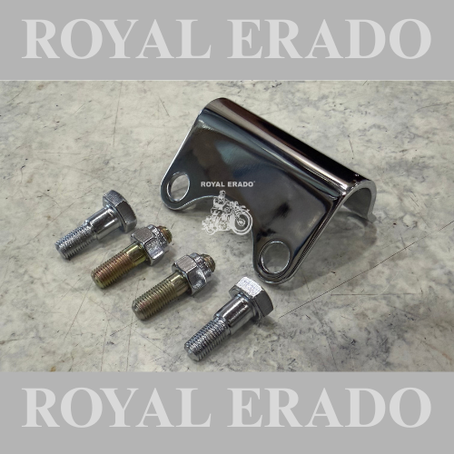 Royal Enfield handle clamp with bolts in chrome for standard Classic Electra vintage g2 1962 old model bullet 350