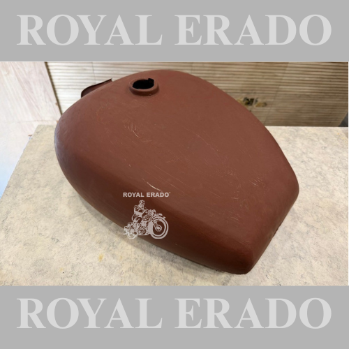 Royal Enfield broad big 18 to 20 litter tank without paint vintage old model g2 1962 style Bullet 350 Standard Electra Classic.