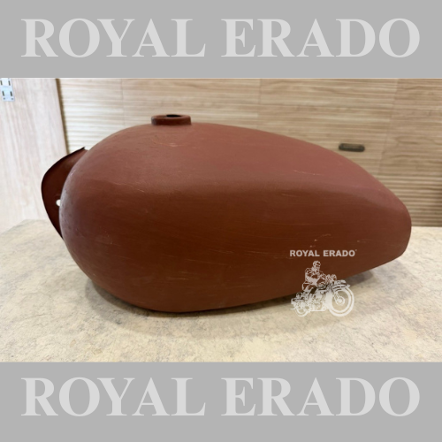Royal Enfield broad big 18 to 20 litter tank without paint vintage old model g2 1962 style Bullet 350 Standard Electra Classic.